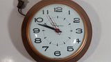 Retro Mid-Century Ingraham 7" Round Electric Plug In Wall Clock Toronto, Canada - Working