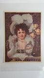 Vintage 1975 Hickory Inc. Carson City, Nevada Coca-Cola Coke Woman Drinking Coke Laminated Art Print Poster 9 1/2" x 14"