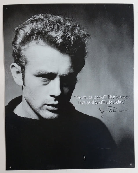 James Dean Actor Poster 12" x 16" Tin Metal Sign Hollywood Movies Collectible