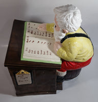 Vintage Christmas Themed Santa Accounting Dept S. Clause MGR 13" Tall Ceramic Cookie Jar