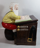 Vintage Christmas Themed Santa Accounting Dept S. Clause MGR 13" Tall Ceramic Cookie Jar