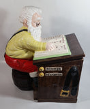 Vintage Christmas Themed Santa Accounting Dept S. Clause MGR 13" Tall Ceramic Cookie Jar