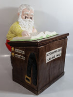 Vintage Christmas Themed Santa Accounting Dept S. Clause MGR 13" Tall Ceramic Cookie Jar