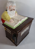 Vintage Christmas Themed Santa Accounting Dept S. Clause MGR 13" Tall Ceramic Cookie Jar