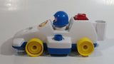 1984 Fisher Price Toys 184 Formula 1 Race Car Pull Back Motorized Friction Toy Vehicle Made in Singapore