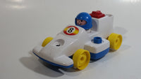 1984 Fisher Price Toys 184 Formula 1 Race Car Pull Back Motorized Friction Toy Vehicle Made in Singapore