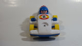 1984 Fisher Price Toys 184 Formula 1 Race Car Pull Back Motorized Friction Toy Vehicle Made in Singapore