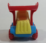 AHI Azrak Hamway Bulldozer Excavator Yellow Red Blue Plastic Toy Construction Vehicle