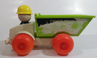 Vintage 1970 Fisher Price #156 Jiffy Dump Truck Air Pump Plastic Toy Car Vehicle 9" Long