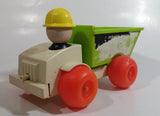 Vintage 1970 Fisher Price #156 Jiffy Dump Truck Air Pump Plastic Toy Car Vehicle 9" Long