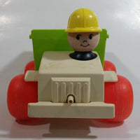 Vintage 1970 Fisher Price #156 Jiffy Dump Truck Air Pump Plastic Toy Car Vehicle 9" Long