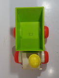 Vintage 1970 Fisher Price #156 Jiffy Dump Truck Air Pump Plastic Toy Car Vehicle 9" Long