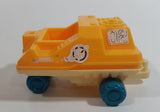 Vintage Lunar Landing Explorer 02 Yellow and White Plastic Toy Space Vehicle - Hong Kong