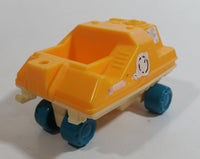 Vintage Lunar Landing Explorer 02 Yellow and White Plastic Toy Space Vehicle - Hong Kong