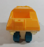 Vintage Lunar Landing Explorer 02 Yellow and White Plastic Toy Space Vehicle - Hong Kong