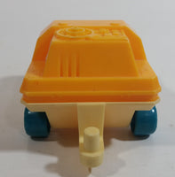 Vintage Lunar Landing Explorer 02 Yellow and White Plastic Toy Space Vehicle - Hong Kong