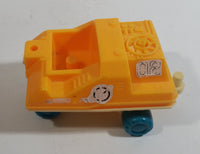 Vintage Lunar Landing Explorer 02 Yellow and White Plastic Toy Space Vehicle - Hong Kong