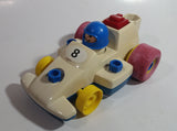 1984 Fisher Price Toys 184 Formula 1 Race Car Pull Back Motorized Friction Toy Vehicle Made in Singapore