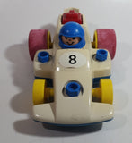 1984 Fisher Price Toys 184 Formula 1 Race Car Pull Back Motorized Friction Toy Vehicle Made in Singapore