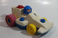 1984 Fisher Price Toys 184 Formula 1 Race Car Pull Back Motorized Friction Toy Vehicle Made in Singapore