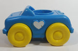 Rare 1989 Fisher Price Little People Click Along Riders Blue Heart Car Plastic Toy Vehicle