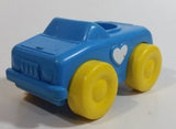 Rare 1989 Fisher Price Little People Click Along Riders Blue Heart Car Plastic Toy Vehicle