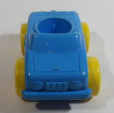 Rare 1989 Fisher Price Little People Click Along Riders Blue Heart Car Plastic Toy Vehicle