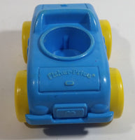 Rare 1989 Fisher Price Little People Click Along Riders Blue Heart Car Plastic Toy Vehicle