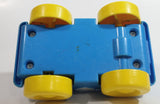 Rare 1989 Fisher Price Little People Click Along Riders Blue Heart Car Plastic Toy Vehicle