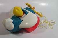 1980 Fisher Price Toys 171 Airplane Pilot Pull Toy With Rotating Propeller When It Moves Made in U.S.A.
