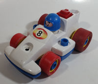 1984 Fisher Price Toys 184 Formula 1 Race Car Pull Back Motorized Friction Toy Vehicle Made in Singapore