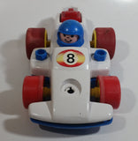 1984 Fisher Price Toys 184 Formula 1 Race Car Pull Back Motorized Friction Toy Vehicle Made in Singapore