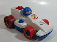 1984 Fisher Price Toys 184 Formula 1 Race Car Pull Back Motorized Friction Toy Vehicle Made in Singapore