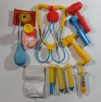 Vintage Fisher Price Chicco Doctor Medical Kit Toy Set with Multiple Accessories and Tools Made in Italy