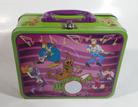 2012 Scooby-Doo! Cartoon Characters Music Band Themed Embossed Tin Metal Lunch Box with 100 Piece Puzzle