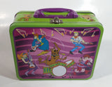 2012 Scooby-Doo! Cartoon Characters Music Band Themed Embossed Tin Metal Lunch Box with 100 Piece Puzzle