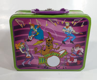 2012 Scooby-Doo! Cartoon Characters Music Band Themed Embossed Tin Metal Lunch Box with 100 Piece Puzzle