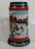 1991 Budweiser Holiday Stein Collection The Season's Best Ceramic Beer Stein By Artist Susan Sampson - Handcrafted in Brazil by Ceramarte