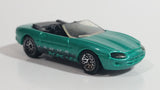 1998 Hot Wheels First Editions Jaguar XK-8 Convertible Metallic Turquoise Green Die Cast Toy Car Vehicle