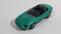 1998 Hot Wheels First Editions Jaguar XK-8 Convertible Metallic Turquoise Green Die Cast Toy Car Vehicle