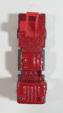 Zylmex P312 Fire Engine Red Die Cast Toy Ladder Truck Firefighting Car Vehicle