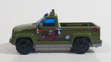 2003 Matchbox On The Job Troop Carrier Truck Dark Olive Green Die Cast Toy Car Vehicle