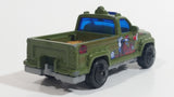 2003 Matchbox On The Job Troop Carrier Truck Dark Olive Green Die Cast Toy Car Vehicle