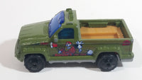 2003 Matchbox On The Job Troop Carrier Truck Dark Olive Green Die Cast Toy Car Vehicle