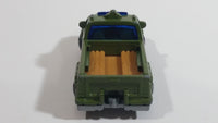 2003 Matchbox On The Job Troop Carrier Truck Dark Olive Green Die Cast Toy Car Vehicle