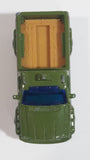 2003 Matchbox On The Job Troop Carrier Truck Dark Olive Green Die Cast Toy Car Vehicle