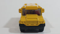 2001 Matchbox City Dudes School Bus "Burton Hill Elementary" Buffalos Yellow Die Cast Toy Car Vehicle with Opening Door