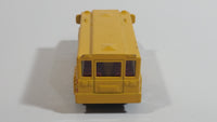 2001 Matchbox City Dudes School Bus "Burton Hill Elementary" Buffalos Yellow Die Cast Toy Car Vehicle with Opening Door