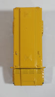 2001 Matchbox City Dudes School Bus "Burton Hill Elementary" Buffalos Yellow Die Cast Toy Car Vehicle with Opening Door