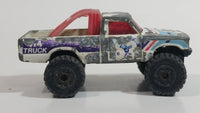 1986 Matchbox Open Back Truck 4x4 #63 White Die Cast Toy Car Vehicle Made in Thailand